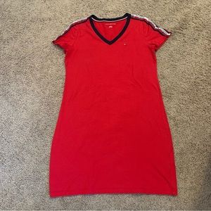 Tommy Hilfiger Red T-Shirt Dress Medium